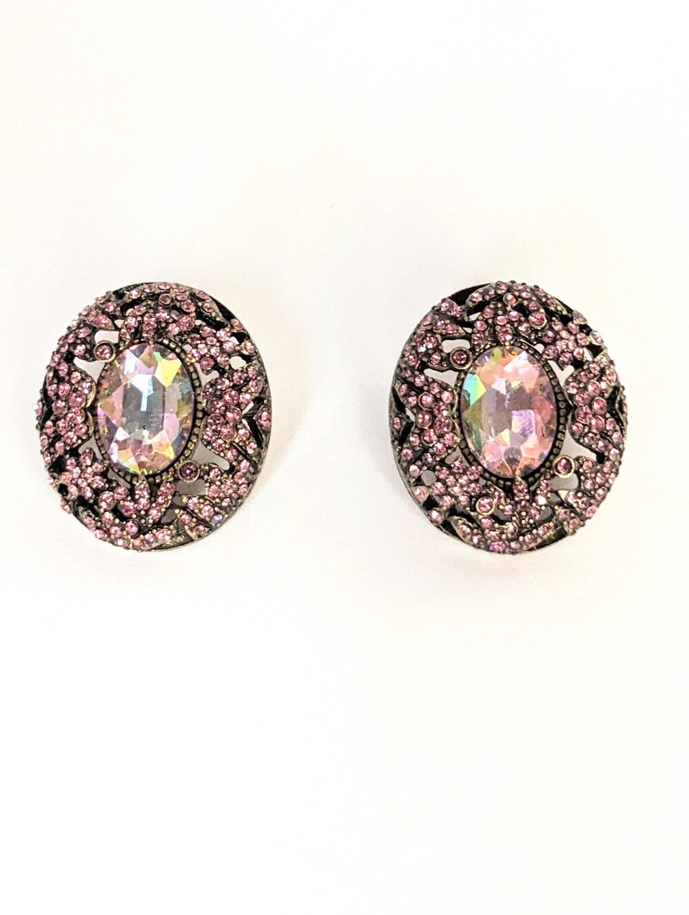 Pink Crystal Earrings